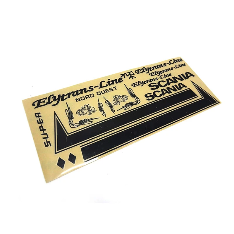 Black Car Body Shell Metal Stickers Decals For 1/14 Tamiya Tractor SCANIA R470 R620 730 56323 56318 Rc Trucks Diy Modification
Black Car Body Shell Metal Stickers Decals For 1/14 Tamiya Tractor SCANIA R470 R620 730 56323 56318 Rc Trucks Diy Modification