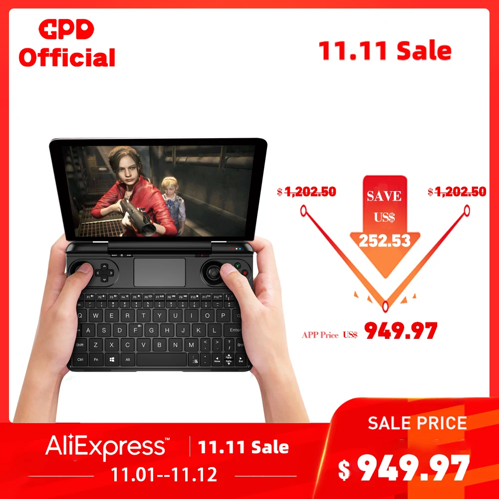 Free Shipping Latest GPD WIN Max Windows Gaming Laptop Notebook PC Portable Game Computer Small Size Core I7 16GB RAM 1TB SSD 
Free Shipping Latest GPD WIN Max Windows Gaming Laptop Notebook PC Portable Game Computer Small Size Core I7 16GB RAM 1TB SSD