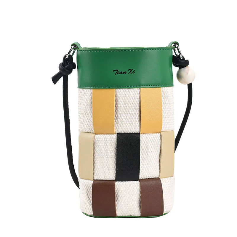 Storage Bag 2022 New Fashion Contrast Color Single Shoulder Mobile Phone Bag Explosion Style Stitching Woven Messenger Bag
Storage Bag 2022 New Fashion Contrast Color Single Shoulder Mobile Phone Bag Explosion Style Stitching Woven Messenger Bag