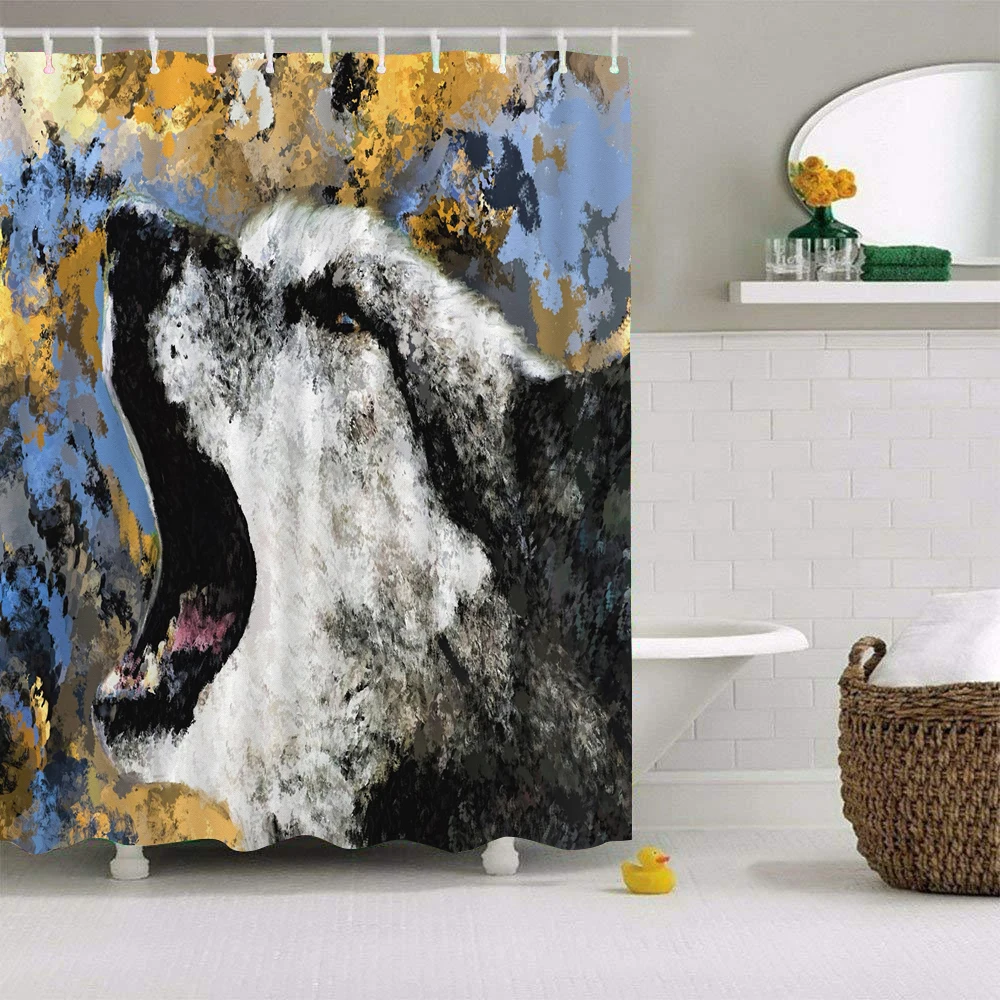 Wolf Print Shower Curtain Animal Beast Bathroom Decor Waterproof Polyester Fabric Bathtub Partition Cloth Curtains Set
Wolf Print Shower Curtain Animal Beast Bathroom Decor Waterproof Polyester Fabric Bathtub Partition Cloth Curtains Set