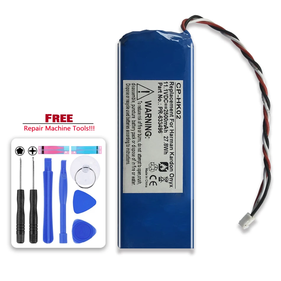 Speaker Loudspeaker Battery For Harman Kardon Onyx PR-633496 2500mah Li-Polymer Acumulator 3-wire Plug
Speaker Loudspeaker Battery For Harman Kardon Onyx PR-633496 2500mah Li-Polymer Acumulator 3-wire Plug