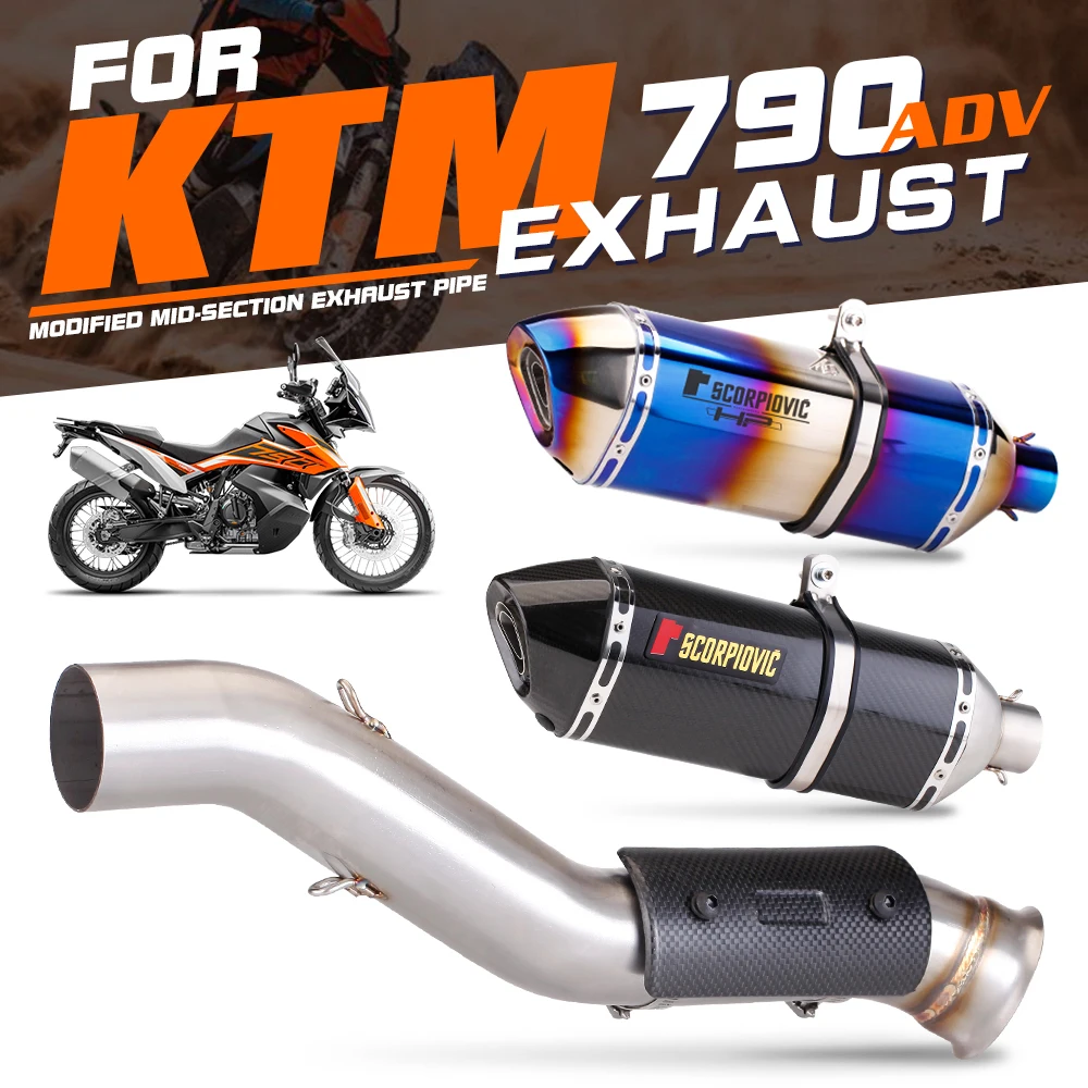Motorcycle For KTM 790 Adventure / R 2019 2020 2021 790 Adventure R Rally 19-21 790ADV Escape Slip-on Exhaust With Mid Link Pipe
Motorcycle For KTM 790 Adventure / R 2019 2020 2021 790 Adventure R Rally 19-21 790ADV Escape Slip-on Exhaust With Mid Link Pipe