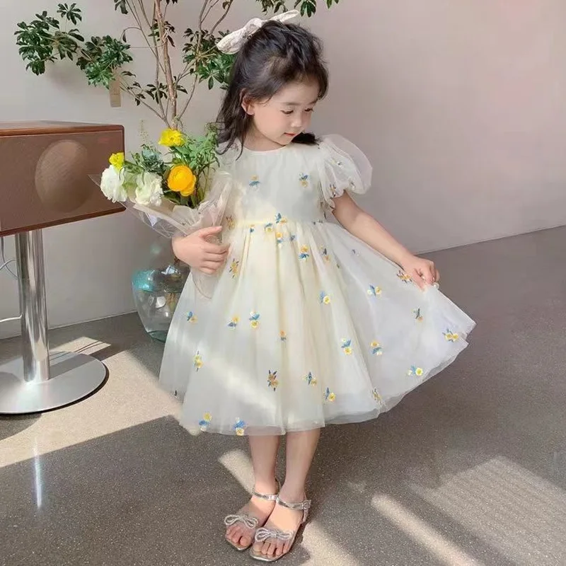 2023 Baby Girls Tulle Dress Kids Flowers Princess Dresses Ball Gowns Child Summer Spring Puff Sleeve Sundress Clothes 1-6 Years
2023 Baby Girls Tulle Dress Kids Flowers Princess Dresses Ball Gowns Child Summer Spring Puff Sleeve Sundress Clothes 1-6 Years