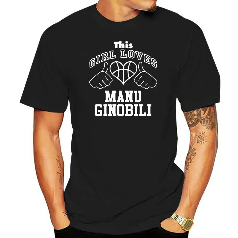 

Manu Ginobili This Girl Loves Heart San Antonio Basketball T Shirt