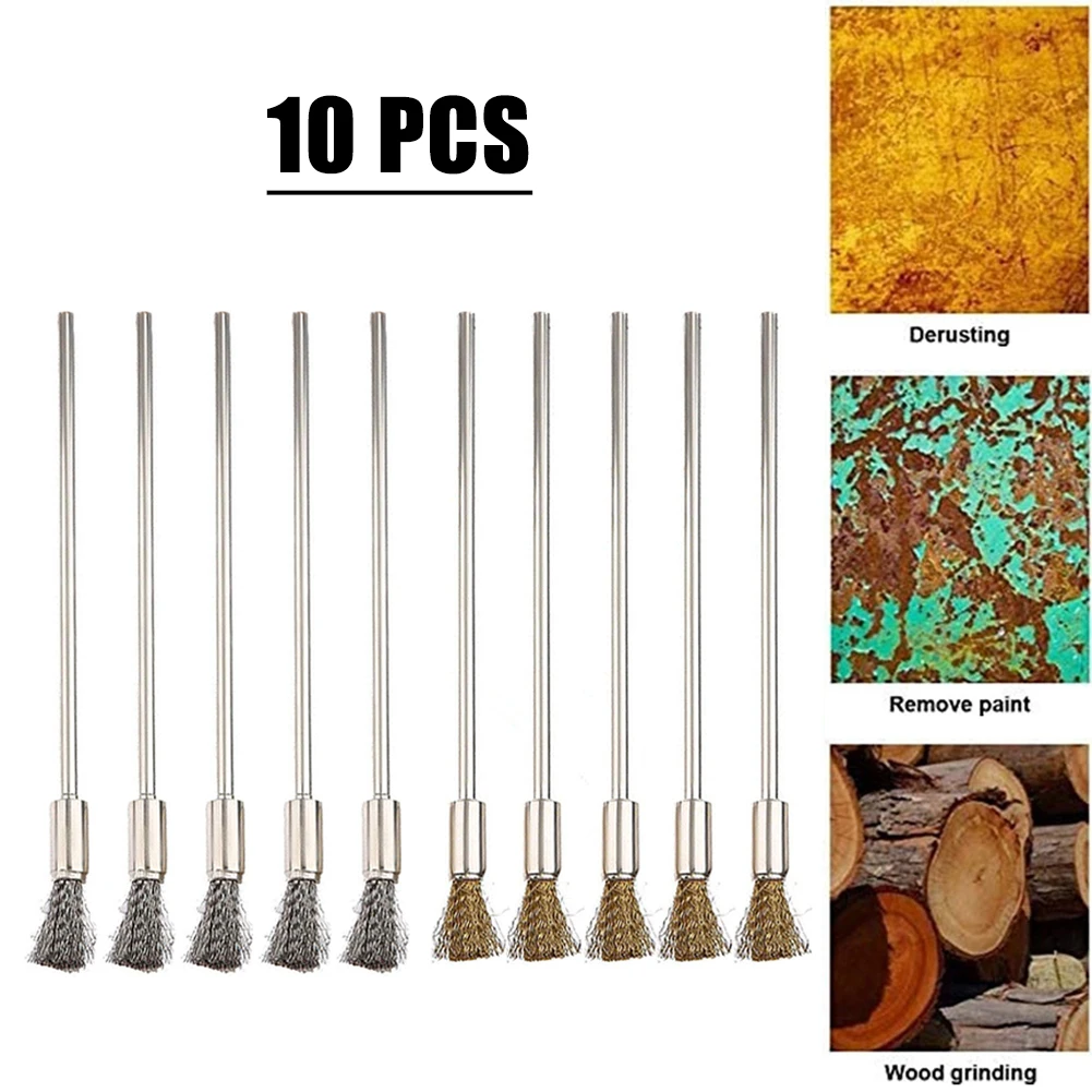 Brand New Polishing Brush Wire Replacement Spare 100mm Length Stainless Steel 10pcs 3mm Shank Accessories Brass
Brand New Polishing Brush Wire Replacement Spare 100mm Length Stainless Steel 10pcs 3mm Shank Accessories Brass