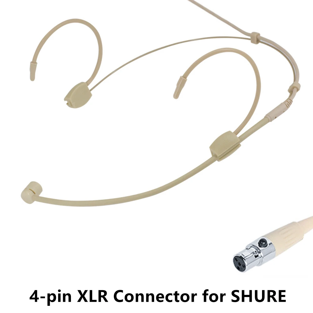Unidirectional XLR 4-PIN Headworn Headset Microphone 4-pin XLR Connector For Shure Wireless Omnidirectional Condenser Cartridge
Unidirectional XLR 4-PIN Headworn Headset Microphone 4-pin XLR Connector For Shure Wireless Omnidirectional Condenser Cartridge