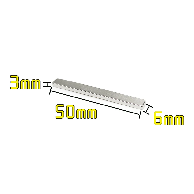 2/5/10/20/50PCS 50x6x3mm Block Neodymium Magnet N35 Rectangular Permanent Magnet 50x6x3 Powerful Strong Magnetic Magnets 50*6*3
2/5/10/20/50PCS 50x6x3mm Block Neodymium Magnet N35 Rectangular Permanent Magnet 50x6x3 Powerful Strong Magnetic Magnets 50*6*3