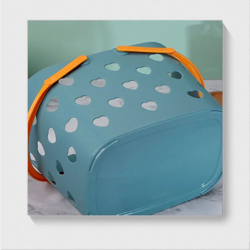 Portable Bath Basket Bathroom Toiletries Hollow Heart-shaped Bath Basket Small Bath Basket Dirty Clothes Collection Basket
Portable Bath Basket Bathroom Toiletries Hollow Heart-shaped Bath Basket Small Bath Basket Dirty Clothes Collection Basket
