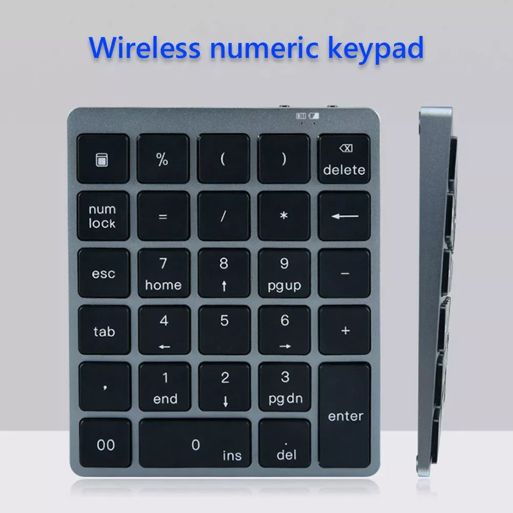 N960 28 Keys Aluminum Alloy Wireless Numeric Keypad for Accounting Ultra Slim Laptop Desktop Notebook Digital Keyboard Numpad
N960 28 Keys Aluminum Alloy Wireless Numeric Keypad for Accounting Ultra Slim Laptop Desktop Notebook Digital Keyboard Numpad