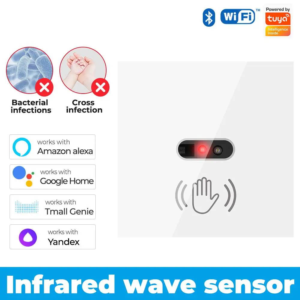 Timing Switch Wifi Smart Life Switch Infrared Sensor App Remote Control Tempered Glass Panel Wifi Dual Mode Tuya
Timing Switch Wifi Smart Life Switch Infrared Sensor App Remote Control Tempered Glass Panel Wifi Dual Mode Tuya