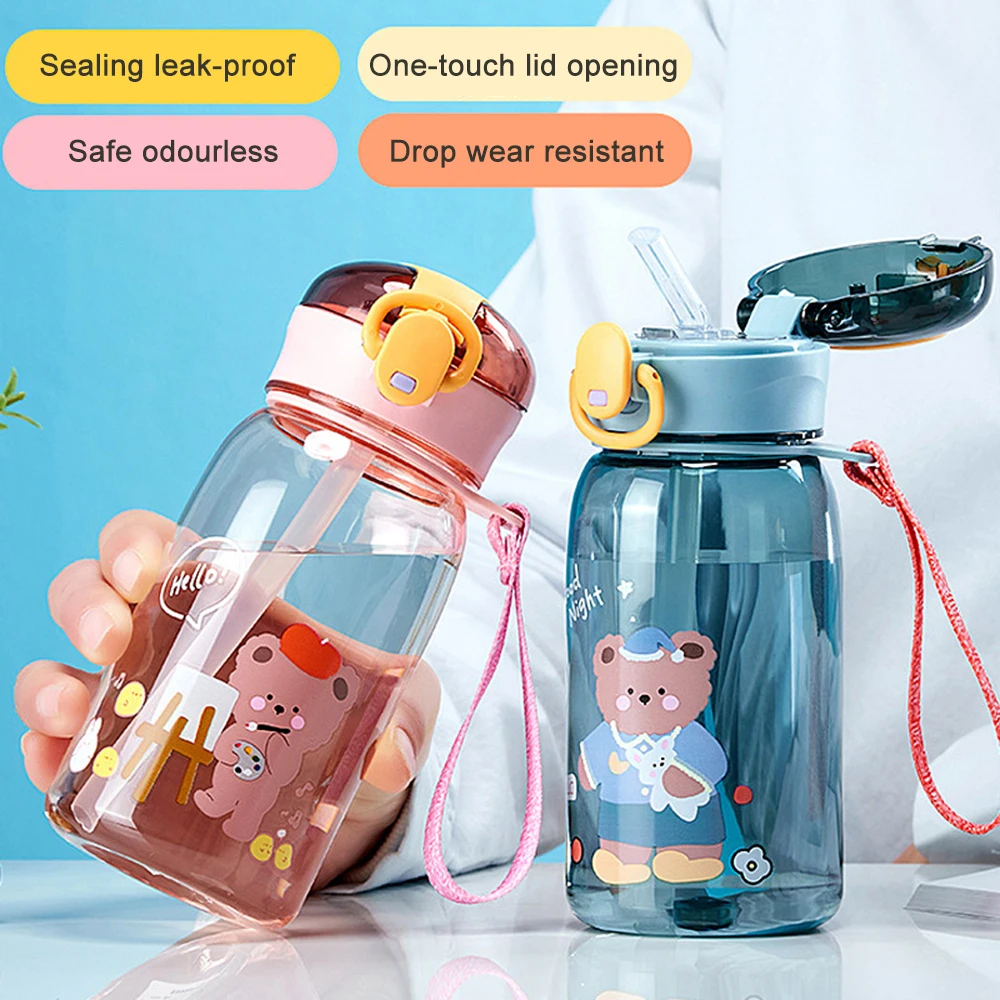 400ml Water Bottle For Children Kids Sippy Cup With Straw Cartoon Leakproof Outdoor School Portable Drink Lovely Kawali Cute
400ml Water Bottle For Children Kids Sippy Cup With Straw Cartoon Leakproof Outdoor School Portable Drink Lovely Kawali Cute