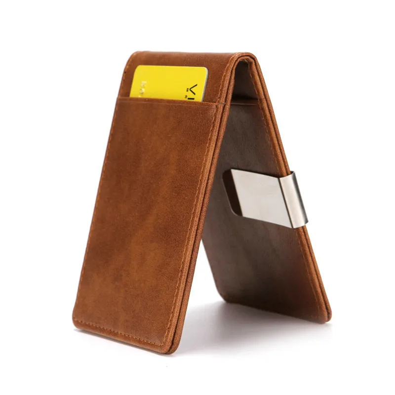 Female Metal Purse Thin Bag Bifold With Case Holder Credit Clip Cash Money Clamp Women's Leather Men's Wallet Card
Female Metal Purse Thin Bag Bifold With Case Holder Credit Clip Cash Money Clamp Women's Leather Men's Wallet Card