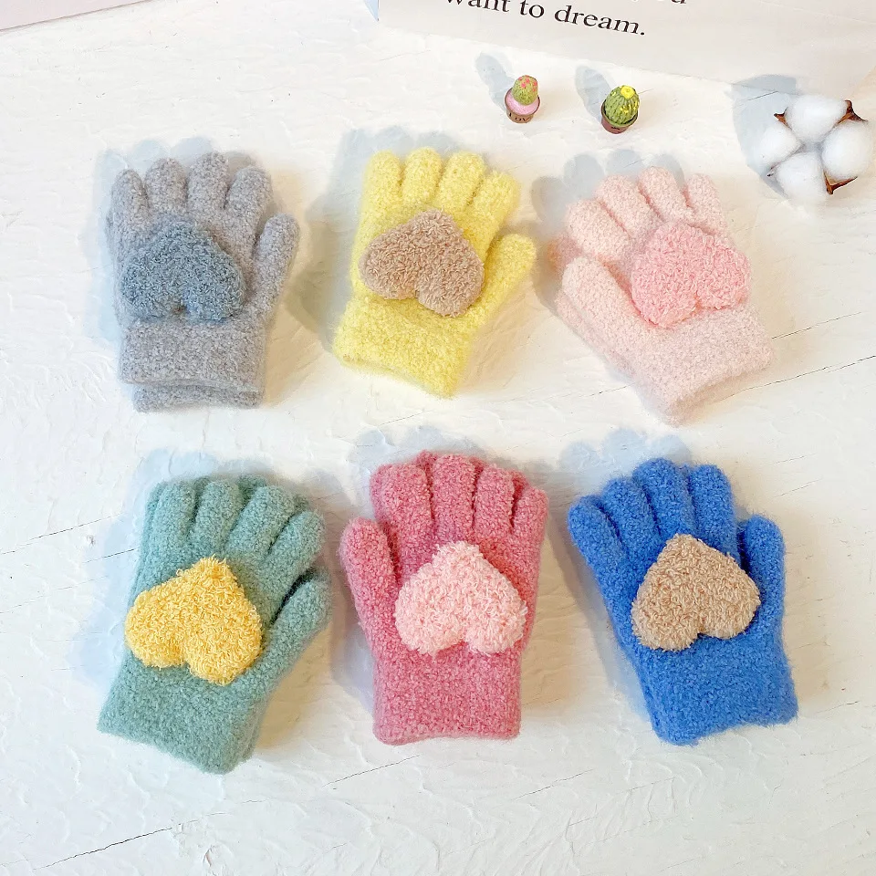 Children's Gloves Winter Solid Thicken Velvet Baby Mitten Five Finger Gloves for Kids Toddler Outdoor Keep Warm Knitted Mittens
Children's Gloves Winter Solid Thicken Velvet Baby Mitten Five Finger Gloves for Kids Toddler Outdoor Keep Warm Knitted Mittens