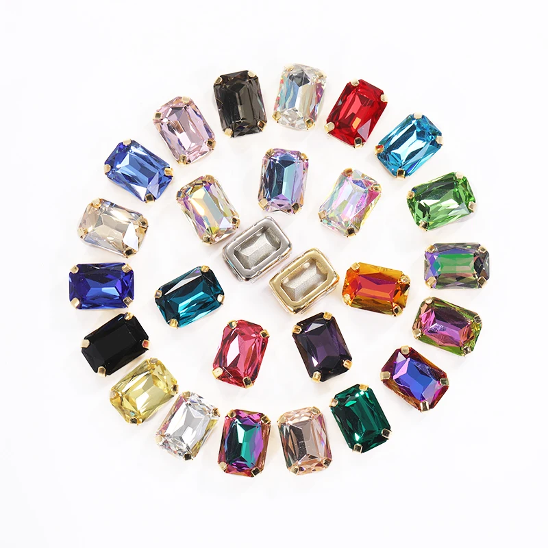 Rectangle Rhinestones Sew on for Needlework Glass Glitter Crystals Clothes Accessories Pointback Stones Art Decoration Diamond
Rectangle Rhinestones Sew on for Needlework Glass Glitter Crystals Clothes Accessories Pointback Stones Art Decoration Diamond