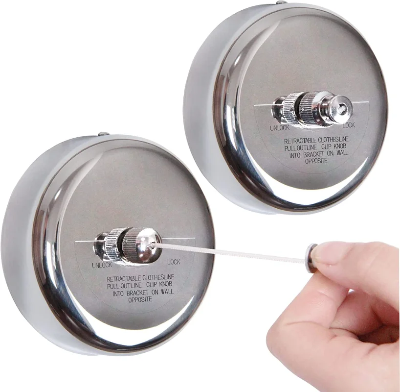Retractable Clothesline 304 Stainless Steel Durable with Heavy Duty Adjustable Rope Shower Clothes Line for Outdoor and Indoor
Retractable Clothesline 304 Stainless Steel Durable with Heavy Duty Adjustable Rope Shower Clothes Line for Outdoor and Indoor