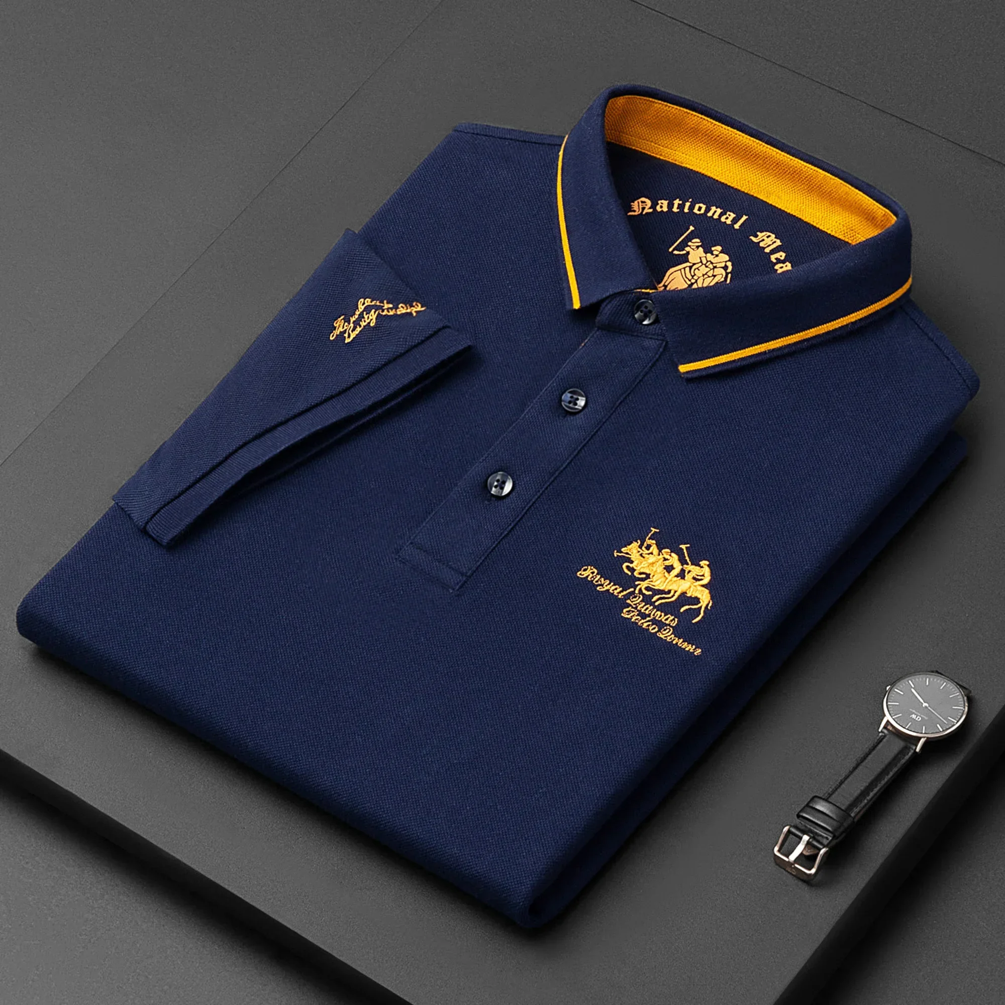Men's Brand Embroidered Cotton Polo Shirt Men's High End Luxury Top 2023 Summer Casual Polo Neck Short Sleeve T-shirt Korean Fas
Men's Brand Embroidered Cotton Polo Shirt Men's High End Luxury Top 2023 Summer Casual Polo Neck Short Sleeve T-shirt Korean Fas