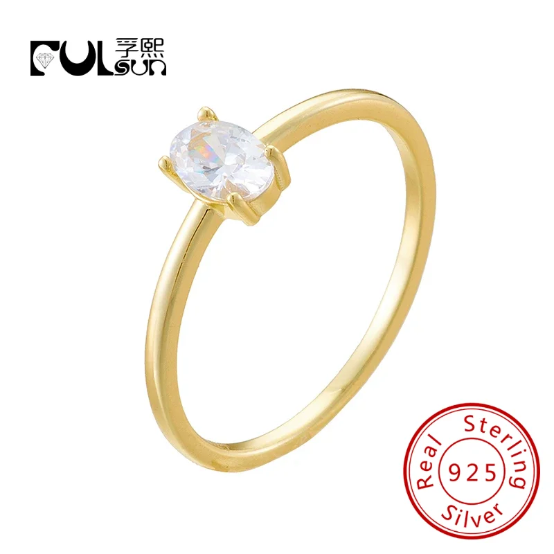 FULSUN original design very simple stone wedding ring 925 sterling silver 14k gold plated trend ring for women engagement
FULSUN original design very simple stone wedding ring 925 sterling silver 14k gold plated trend ring for women engagement