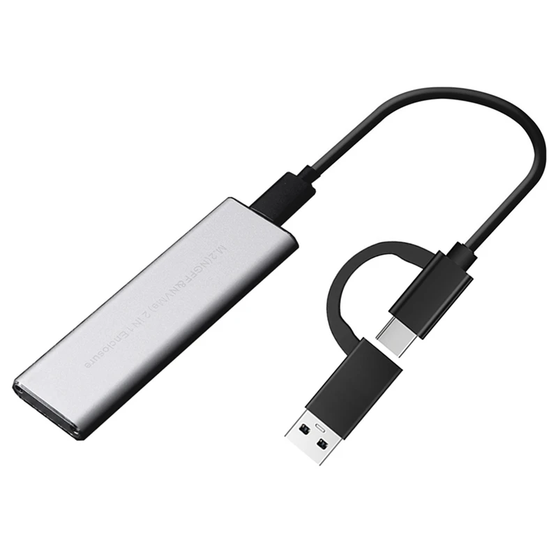 M.2 NVME SATA SSD Enclosure SATA or NVME Dual Protocol Hard Drive Enclosure USB 3.1 Gen 2 10Gbps NVME,6Gbps SATA
M.2 NVME SATA SSD Enclosure SATA or NVME Dual Protocol Hard Drive Enclosure USB 3.1 Gen 2 10Gbps NVME,6Gbps SATA