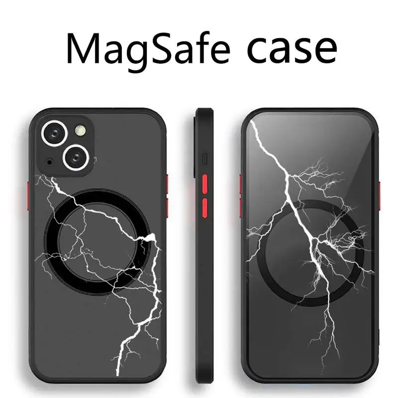 Lightning Thunder Phone Case Transparent Magsafe Magnetic Magnet For iPhone 13 12 11 Pro Max Mini Wireless Charging Cover
Lightning Thunder Phone Case Transparent Magsafe Magnetic Magnet For iPhone 13 12 11 Pro Max Mini Wireless Charging Cover