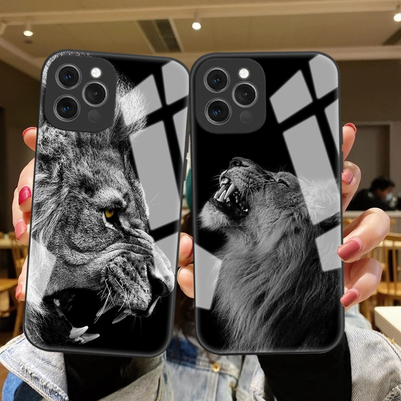 Tempered Glass Case For iPhone 13 13Pro Max Fashion Grim Lion Phone Cases For iPhone 11Pro 11 12 Pro MAX King Hard Cover Coque
Tempered Glass Case For iPhone 13 13Pro Max Fashion Grim Lion Phone Cases For iPhone 11Pro 11 12 Pro MAX King Hard Cover Coque