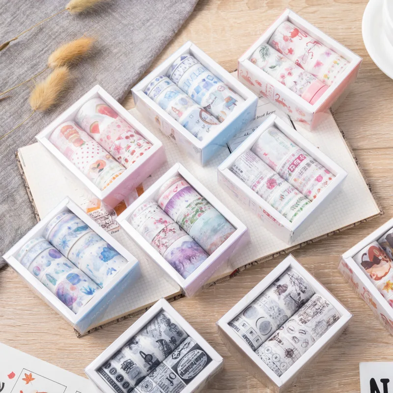 10pcs/set Ins Creative Multi-color Combination Washi Tape Set Student Diy Notebook Handbook Decoration Cute Stickers Stationery
10pcs/set Ins Creative Multi-color Combination Washi Tape Set Student Diy Notebook Handbook Decoration Cute Stickers Stationery