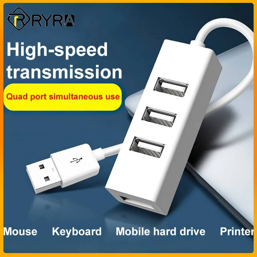 Высокоскоростной Универсальный USB-разветвитель с 4 USB-портами и кабелем - купить