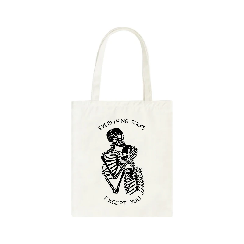 Funny Skull Pattern Women Canvas Bags Large Capacity Tote Bag Cartoon Shopping Bag Vintage Ladies Casual Shoulder Bag Sacoche
Funny Skull Pattern Women Canvas Bags Large Capacity Tote Bag Cartoon Shopping Bag Vintage Ladies Casual Shoulder Bag Sacoche