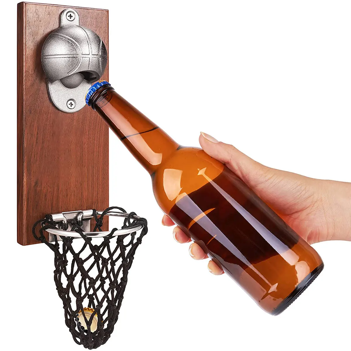 Wall Mounted Bottle Opener Magnetic Basketball Bottle Opener with Cap Beer Bottle Opener Stainless Steel Vintage Bottle Opener
Wall Mounted Bottle Opener Magnetic Basketball Bottle Opener with Cap Beer Bottle Opener Stainless Steel Vintage Bottle Opener