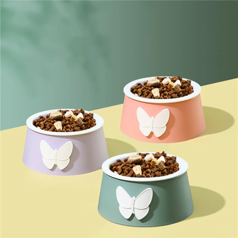 Catt Bowl Cute Butterfly Belt Bowl Cat Neck Guard Single Bowl Pet Bowl Feeder Cat Bowl Puppy Feeding Supplies
Catt Bowl Cute Butterfly Belt Bowl Cat Neck Guard Single Bowl Pet Bowl Feeder Cat Bowl Puppy Feeding Supplies