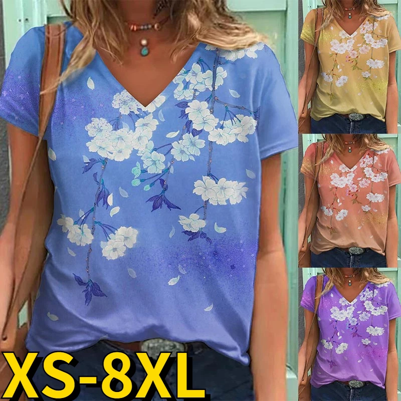2022 New Sexy Loose T-shirt Summer Women Oversized Short Sleeve V-neck Comfortable Pullover Daily Print Top Fashion Casual Tee
2022 New Sexy Loose T-shirt Summer Women Oversized Short Sleeve V-neck Comfortable Pullover Daily Print Top Fashion Casual Tee