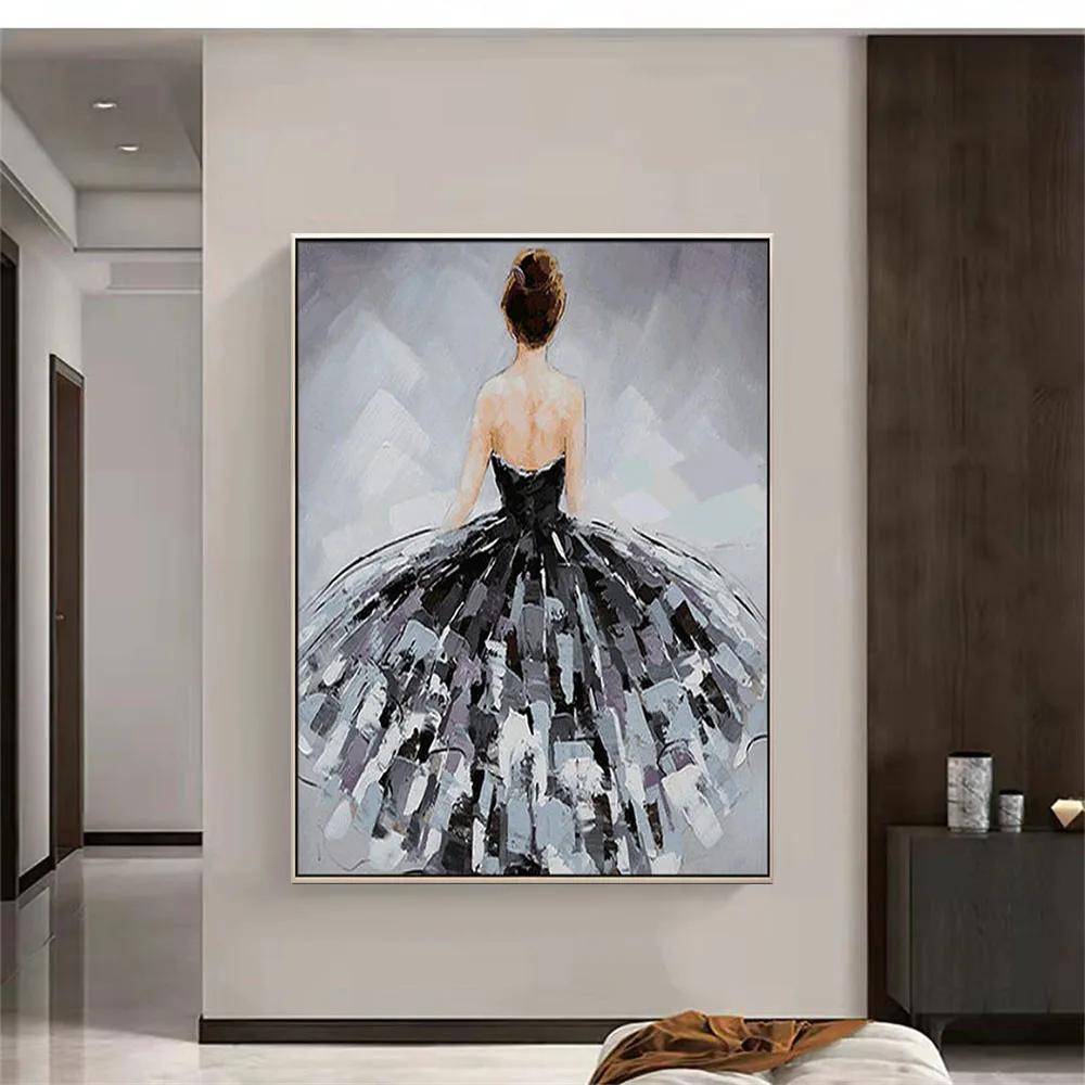 Pure Hand-Painted Line Figure Cloth Abstract Oil Painting Minimalist Fashion Modern Art Wall Home Room-Wall Porch Living-Room
Pure Hand-Painted Line Figure Cloth Abstract Oil Painting Minimalist Fashion Modern Art Wall Home Room-Wall Porch Living-Room
