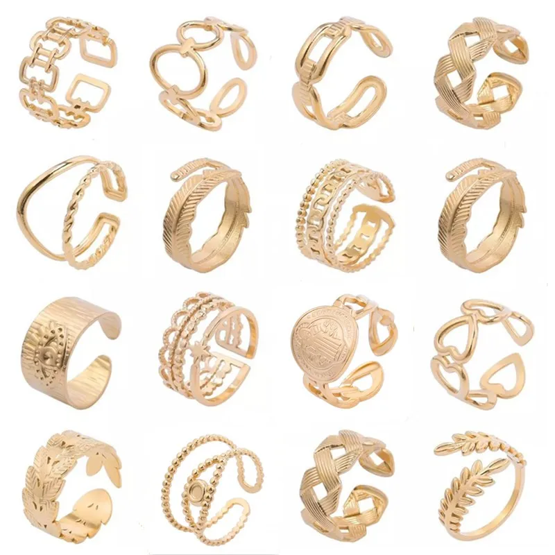 100% Stainless Steel Ring Gold Color Geometric Vintage Ring Boho Resizable Evil Eye Rings For Women Men Jewelry Anillos
100% Stainless Steel Ring Gold Color Geometric Vintage Ring Boho Resizable Evil Eye Rings For Women Men Jewelry Anillos
