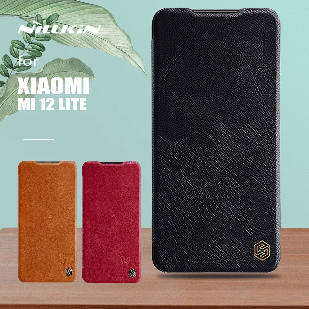 Nillkin For Xiaomi Mi 12 Lite 5G Case Qin Flip Leather Case Ultra-Thin Wallet Card Slot Cover For Xiaomi Mi12 Mi 12 Lite Case
Nillkin For Xiaomi Mi 12 Lite 5G Case Qin Flip Leather Case Ultra-Thin Wallet Card Slot Cover For Xiaomi Mi12 Mi 12 Lite Case