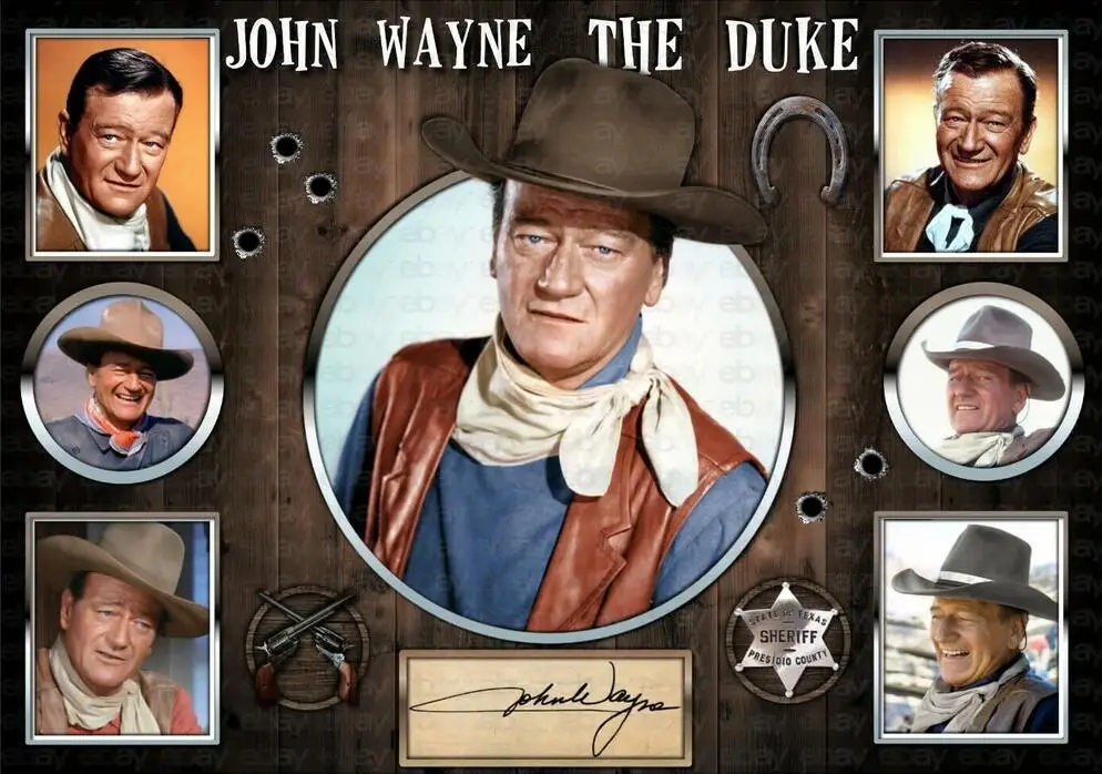 John Wayne - The Duke Signed Art Film Print Silk Poster Home Wall Decor 24x36inch
John Wayne - The Duke Signed Art Film Print Silk Poster Home Wall Decor 24x36inch