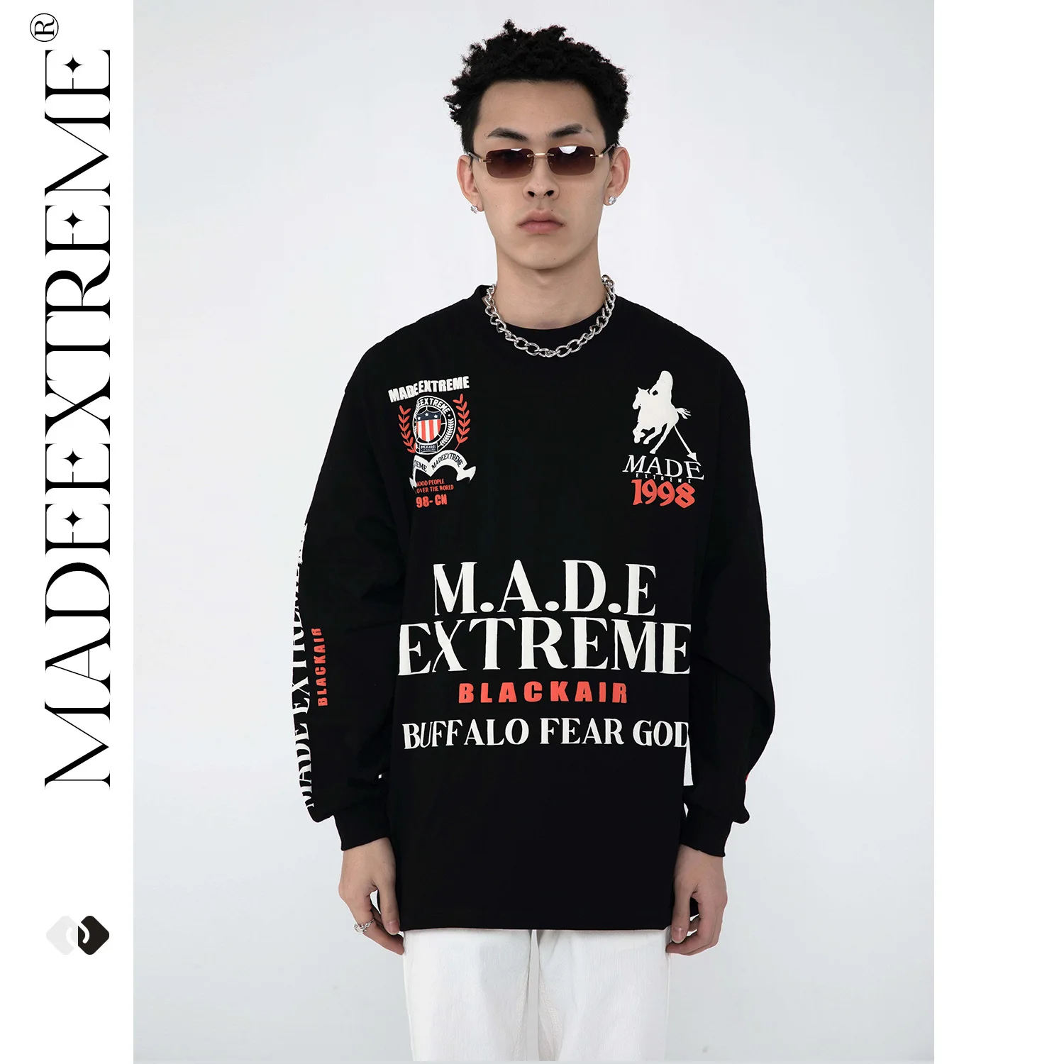 MADEEXTREME Korean fashion letter print men woman tshirts hip hip skateboard oversized t shirt casual cotton tees punk clothes
MADEEXTREME Korean fashion letter print men woman tshirts hip hip skateboard oversized t shirt casual cotton tees punk clothes