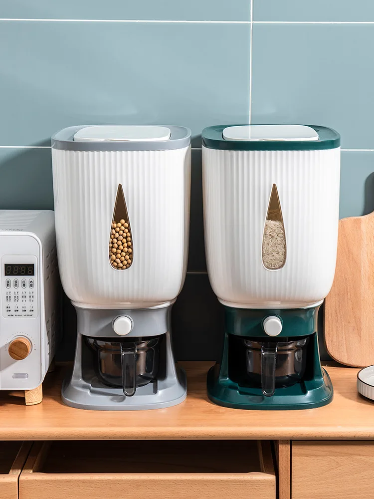 10KG Automatic Plastic Cereal Dispenser Storage Box Measuring Cup Kitchen Food Tank Rice Container Organizer Grain Storage Cans
10KG Automatic Plastic Cereal Dispenser Storage Box Measuring Cup Kitchen Food Tank Rice Container Organizer Grain Storage Cans