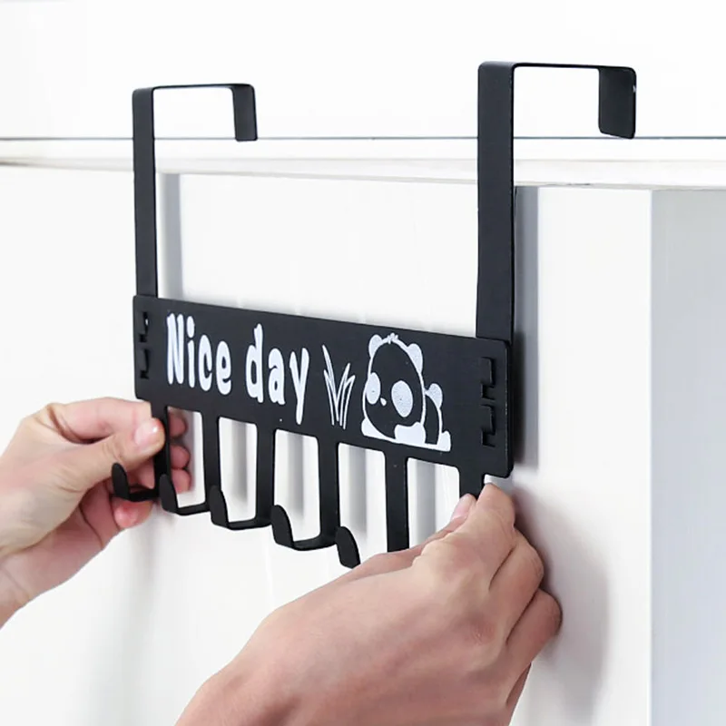 Door Rack 6 Hooks Hanger Detachable Home Storage Organizer Wall Hook Hat Clothes Bag Holder No Drilling Bathroom Hanger
Door Rack 6 Hooks Hanger Detachable Home Storage Organizer Wall Hook Hat Clothes Bag Holder No Drilling Bathroom Hanger