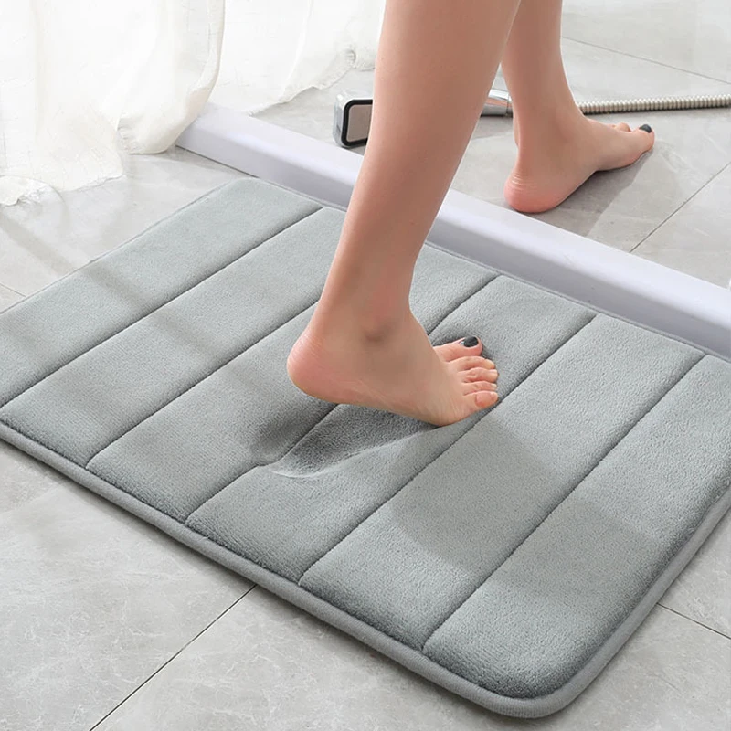 Memory Foam Bath Mat Anti-Slip Shower Carpet Soft Foot Pad Decoration Floor Protector Absorbent Quick Dry Bathroom Rug
Memory Foam Bath Mat Anti-Slip Shower Carpet Soft Foot Pad Decoration Floor Protector Absorbent Quick Dry Bathroom Rug