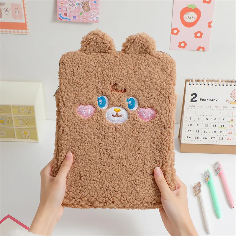 

Cute Plush Sleeve Case for Lenovo Tab P10 TB-X705L M10 HD 10.1 X505 Plus 10.3 TB-X605L X306x (2nd Gen) Pouch Bag Universal Cover