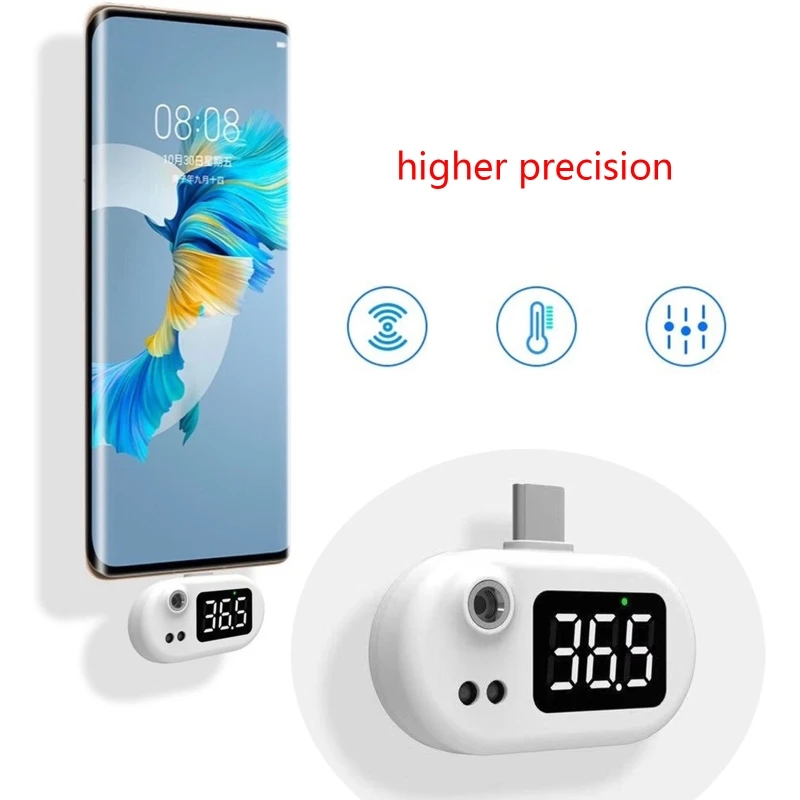 Карманный USB-термометр для смартфона со светодиодным цифровым дисплеем, инфракрасный мини-термометр для смартфона, используемый для Type-C/...
Карманный USB-термометр для смартфона со светодиодным цифровым дисплеем, инфракрасный мини-термометр для смартфона, используемый для Type-C/...