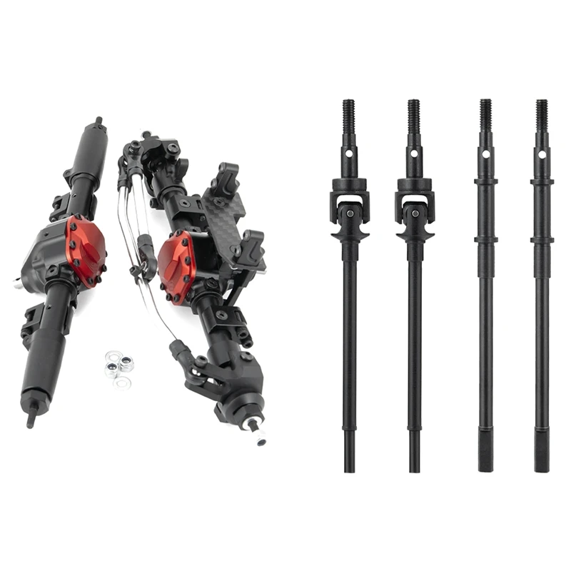 Front Rear Straight Complete Axle For Axial SCX10 II 90046 & 1/10 RC Crawler Steel Front Rear Axle CVD Drive Shafts
Front Rear Straight Complete Axle For Axial SCX10 II 90046 & 1/10 RC Crawler Steel Front Rear Axle CVD Drive Shafts