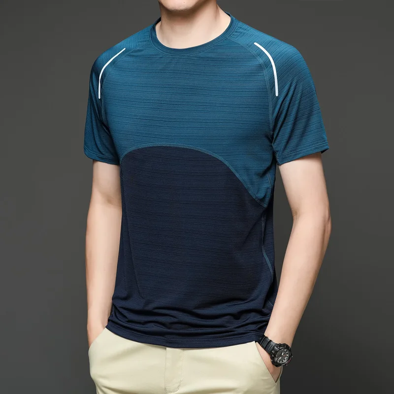 Sports T-shirt men's summer ice silk quick-drying fitness running top youth round neck solid color loose half sleeve
Sports T-shirt men's summer ice silk quick-drying fitness running top youth round neck solid color loose half sleeve