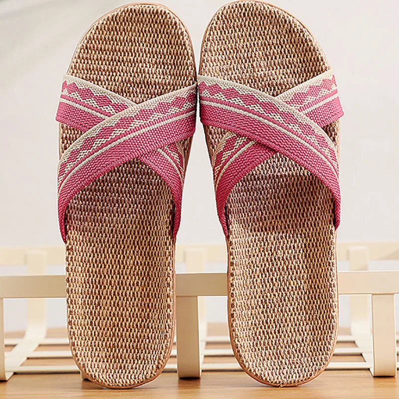 Couple Slippers Spring Summer Hemp Shoes Non-Slip Comfortable Women Men Home Slippers Fashion Shoes Pantufas Chinelo Newest 2022
Couple Slippers Spring Summer Hemp Shoes Non-Slip Comfortable Women Men Home Slippers Fashion Shoes Pantufas Chinelo Newest 2022