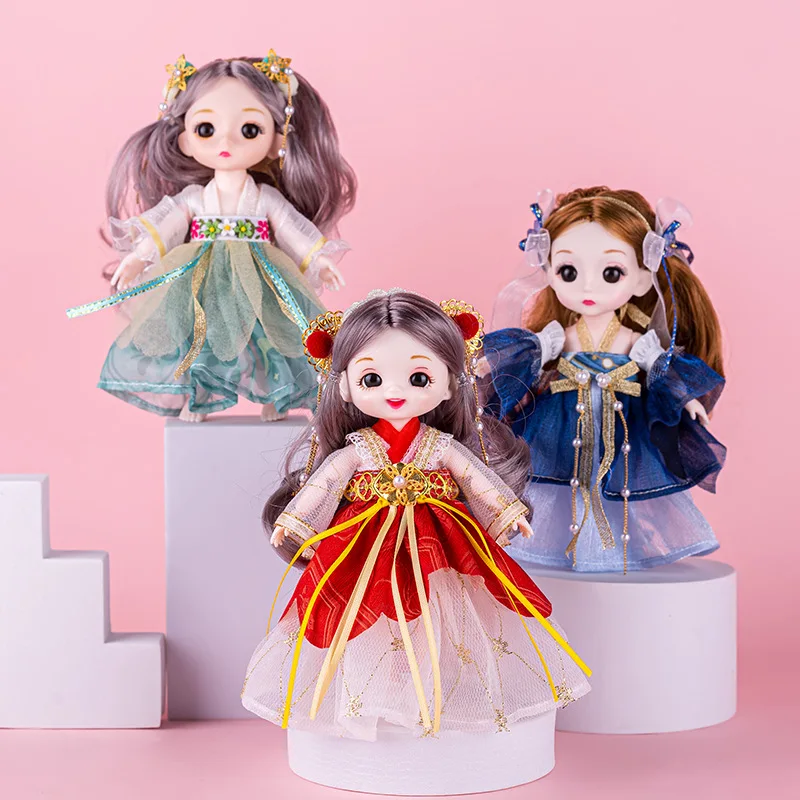 1/12 16cm Bjd Small Doll 13 Joint Movable 3D Eyes Cute Smiley Face Dress Up Doll Set 8 Points Girl Birthday Gift Decoration Toys
1/12 16cm Bjd Small Doll 13 Joint Movable 3D Eyes Cute Smiley Face Dress Up Doll Set 8 Points Girl Birthday Gift Decoration Toys