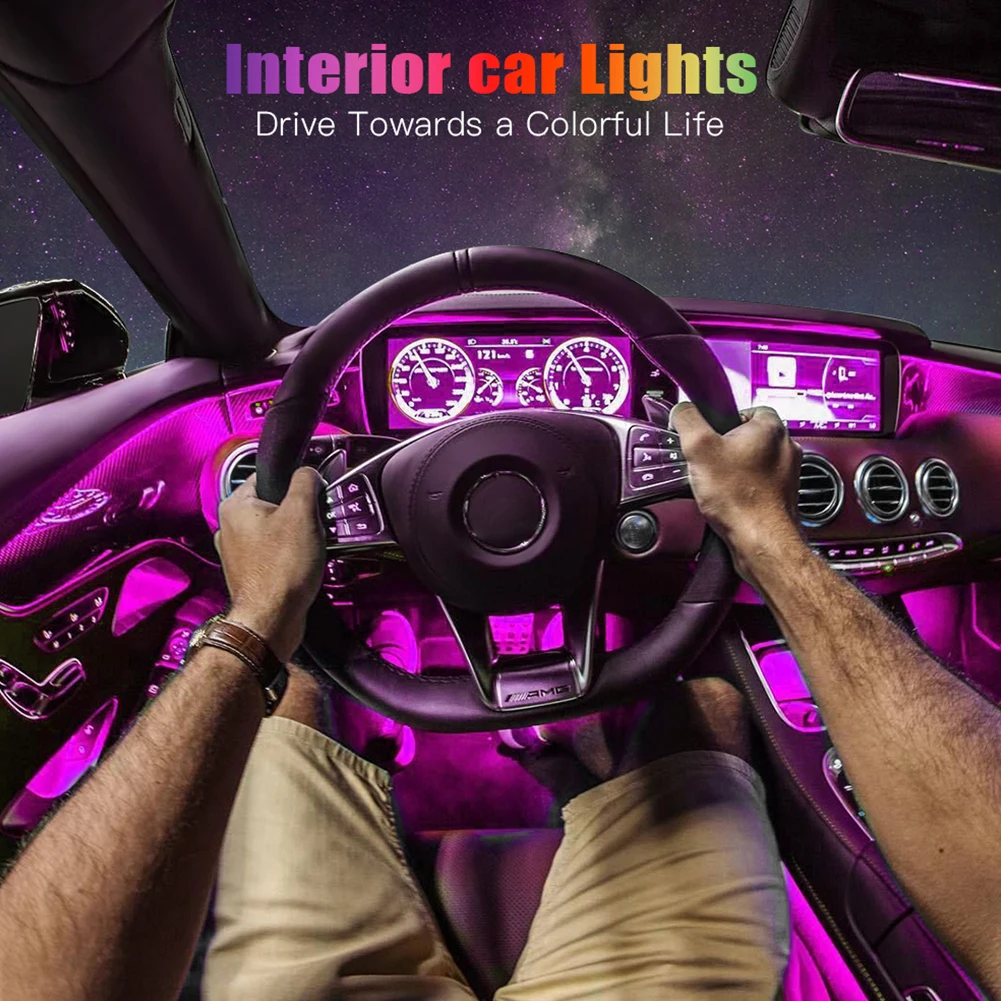 Автомобильная RGB светодиодная ленсветильник с USB, автомобильная декоративная Гибкая цветная светодиодная лента, комплект атмосферных ламп,...
Автомобильная RGB светодиодная ленсветильник с USB, автомобильная декоративная Гибкая цветная светодиодная лента, комплект атмосферных ламп,...