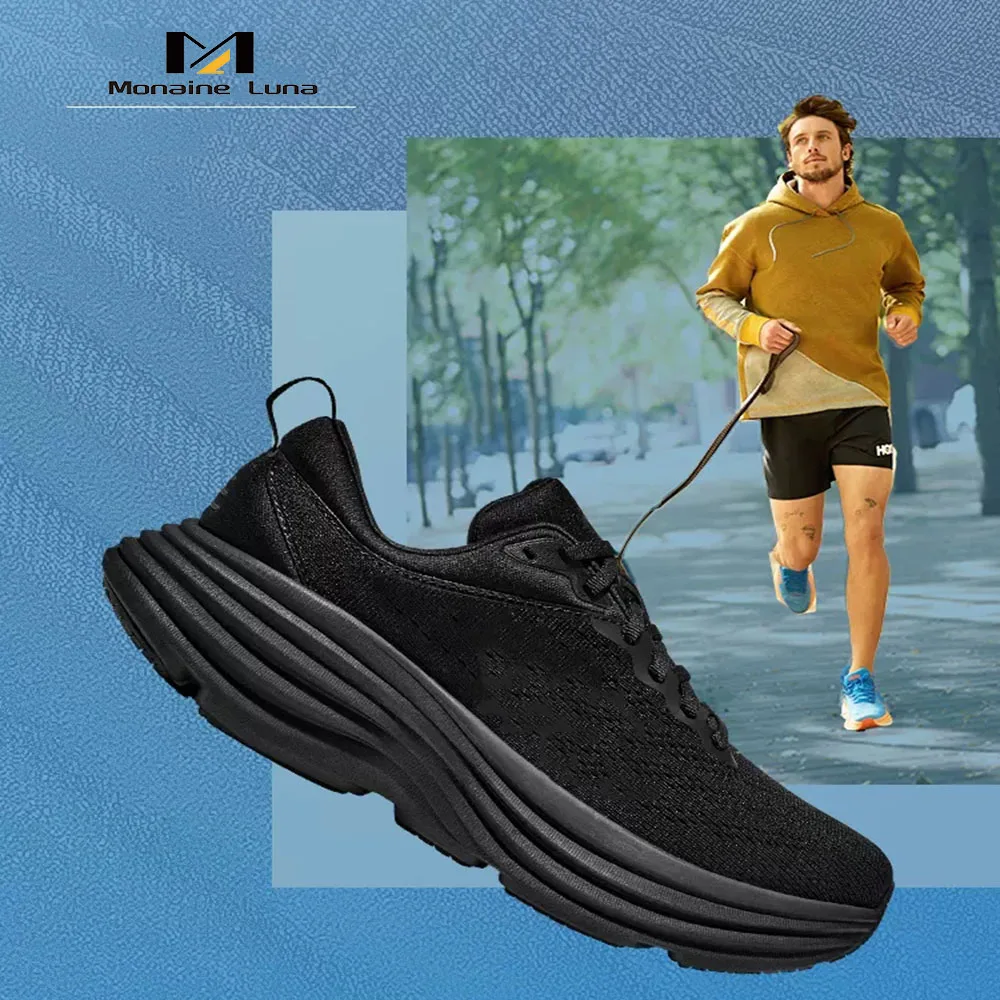 

Trail Running Shoes Bondi 8 Shock Absorbing Anti Slip Jogging Male Sneakers for Men Outdoor Leisure Road Running Shoes for Women