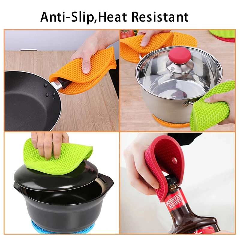 3pcs Multifunctional Round Heat Resistant Silicone Mat Cup Coasters Non-slip Pot Holder Table Placemat Kitchen Accessories Tool
3pcs Multifunctional Round Heat Resistant Silicone Mat Cup Coasters Non-slip Pot Holder Table Placemat Kitchen Accessories Tool