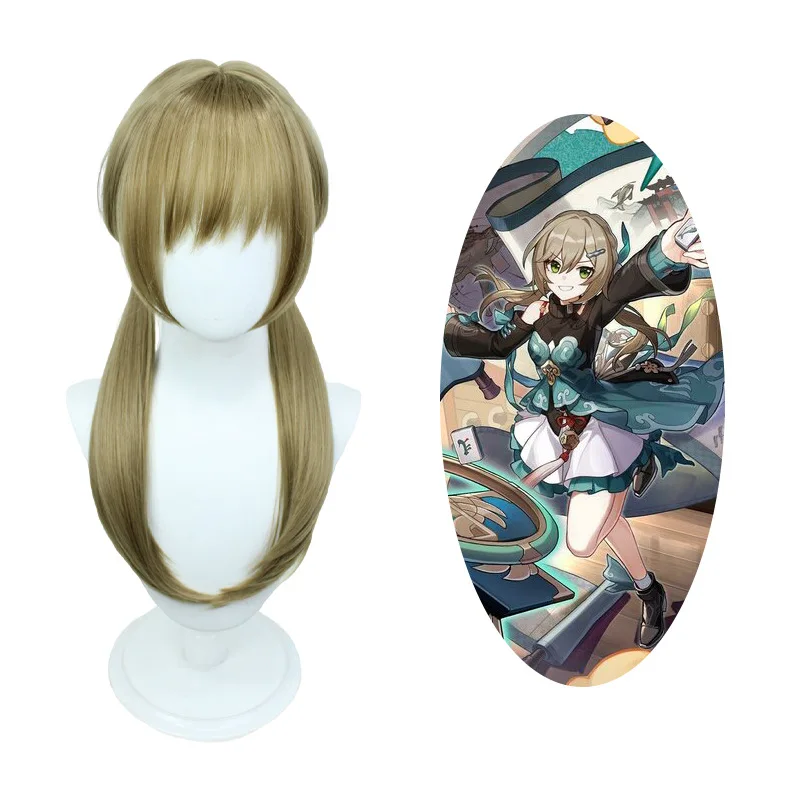 Qingque Cosplay Wig Honkai: Star Rail Light Linen 65cm Cosplay Anime Wigs Z Scalp Hair Heat Resistant Halloween Wigs + Wig Cap
Qingque Cosplay Wig Honkai: Star Rail Light Linen 65cm Cosplay Anime Wigs Z Scalp Hair Heat Resistant Halloween Wigs + Wig Cap