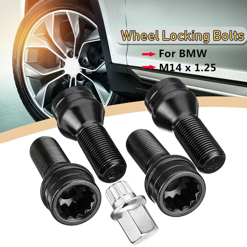 4pcs M14x1.25 M12x1.5 Wheel Locking Bolts Black Steel Lug Bolt Nut Key 36136776076 For BMW MINI R50 2/4/5/6/7 Series X1 X3 X5
4pcs M14x1.25 M12x1.5 Wheel Locking Bolts Black Steel Lug Bolt Nut Key 36136776076 For BMW MINI R50 2/4/5/6/7 Series X1 X3 X5
