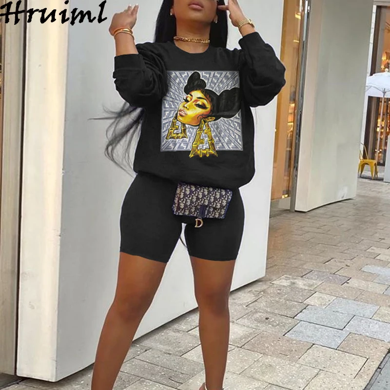 Womens Clothing Sets Two Pieces Beautyful Girl Pattern Print Fashion Summer Two Piece Set Streetwear Wholesale Women Outfits
Womens Clothing Sets Two Pieces Beautyful Girl Pattern Print Fashion Summer Two Piece Set Streetwear Wholesale Women Outfits